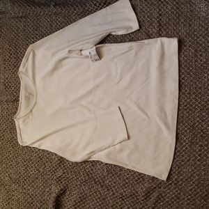 NWT L White 3/4 length tee by Christopher Banks